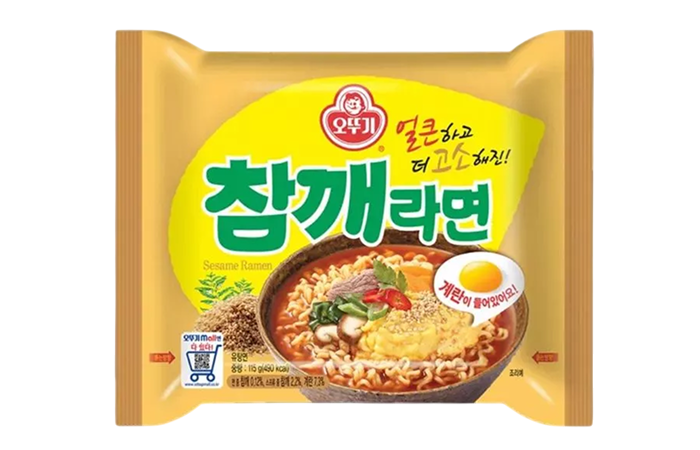 Лапша со вкусом жареного кунжута Чамке Рамен Sesame Ramen Ottogi