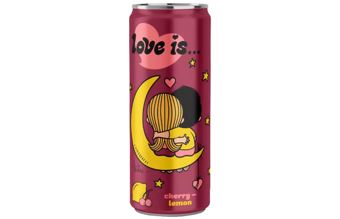 Газированный напиток Love is вишня и лимон