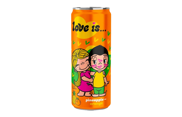 Газированный напиток Love is ананас апельсин