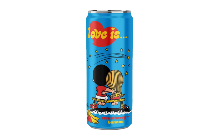 Газированный напиток Love is клубника и банан
