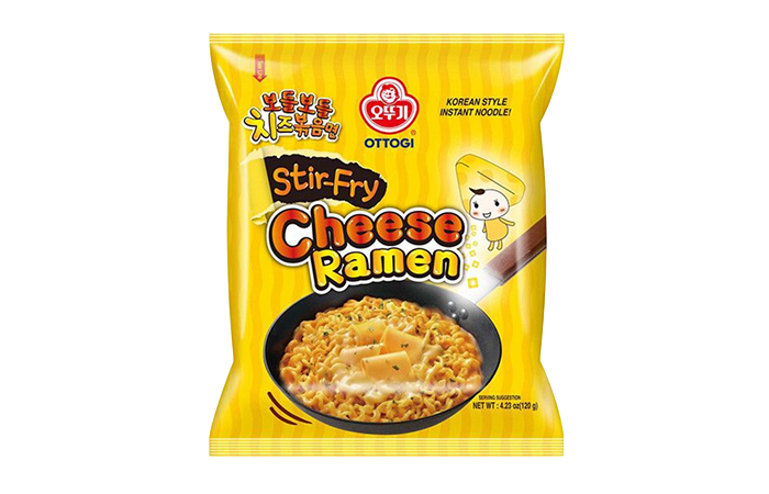 Лапша со вкусом сыра Stir-Fry Cheese Ramen Ottogi, Корея